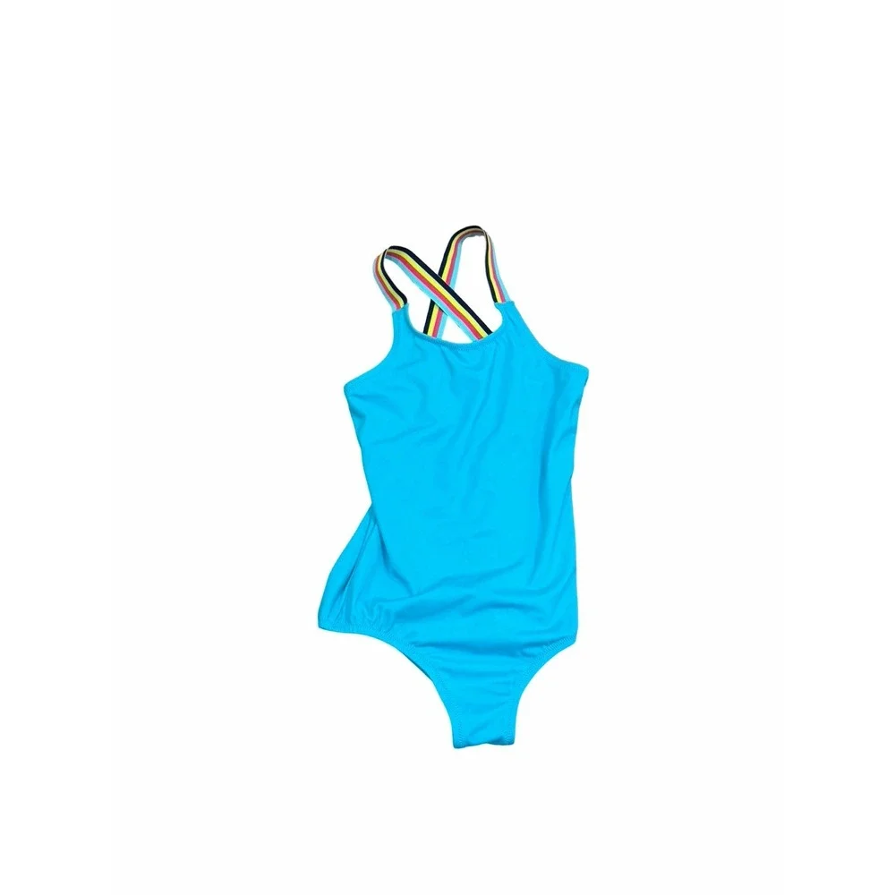 Lands' End Kamu 6-8 One Piece Swimsuit Bathing Suit Lot Bundle Solid Floral
